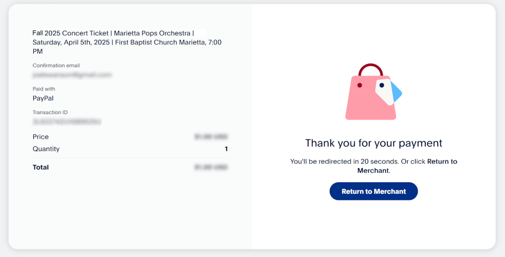 ticket post-sale sample