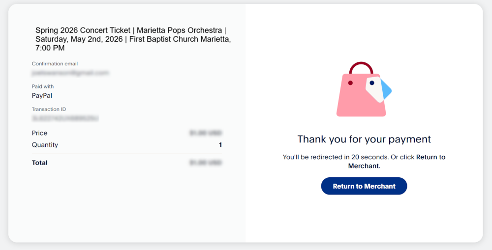 ticket post-sale sample